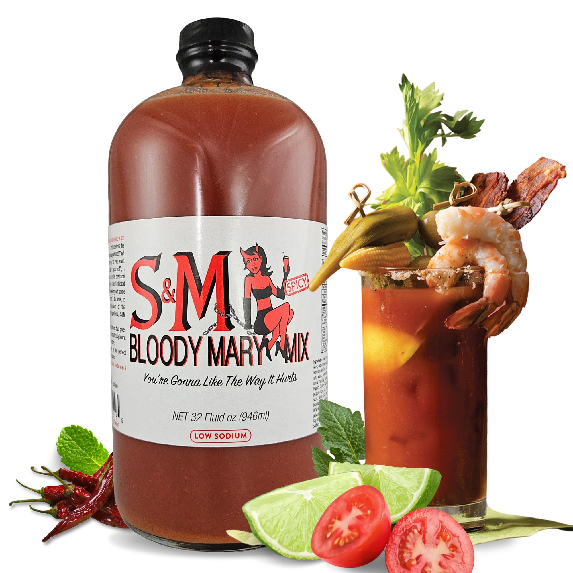 Amazon.com : S&M Bloody Mary Drink Mix- Premium Low Sodium